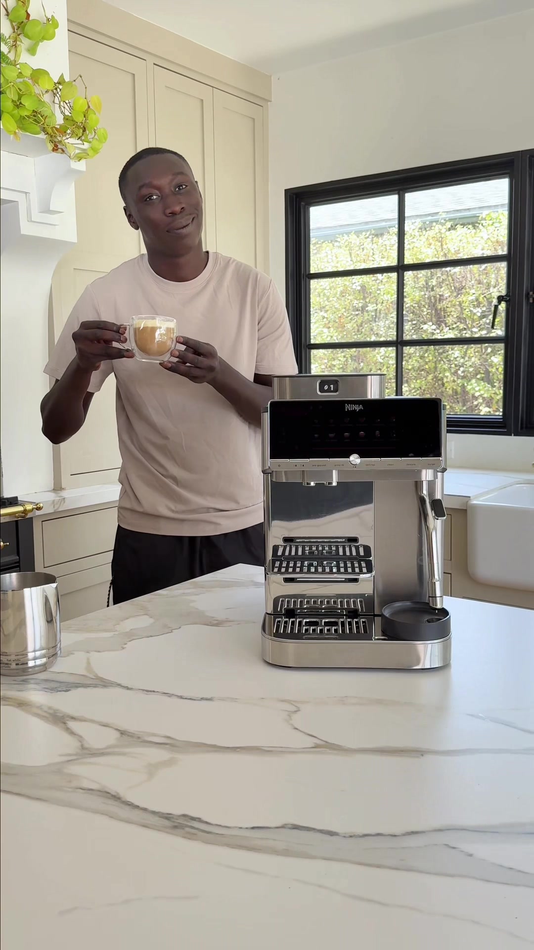 Maybe...just let @Ninja Kitchen AutoBarista do it? ☕🤷🏿‍♂️ #ninjapartner #handsdown 
